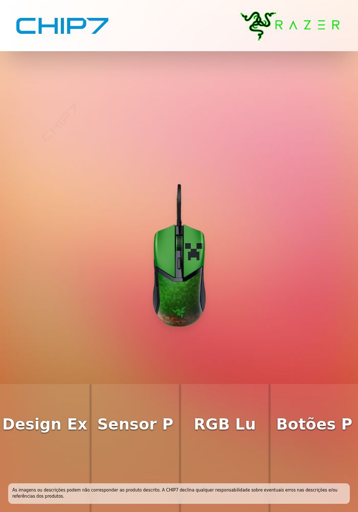 Gaming Mouse Cobra - Minecraft Ed.