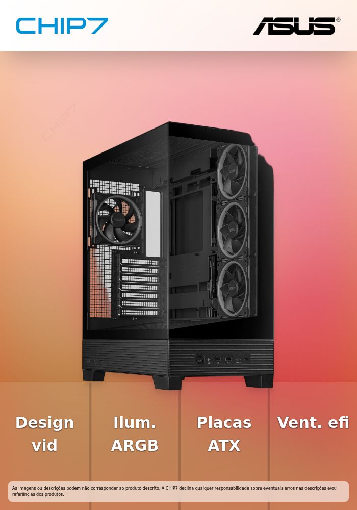 Caixa A31 PLUS TG ARGB BLACK ATX