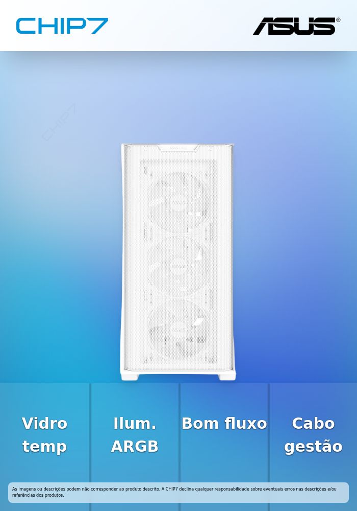 Caixa A21 Plus TG ARGB White