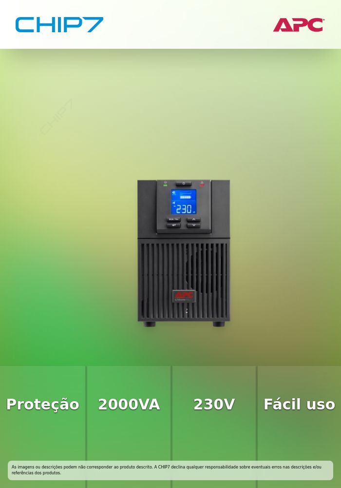 APC Easy UPS On-Line SRV 2000VA 1800W 230V