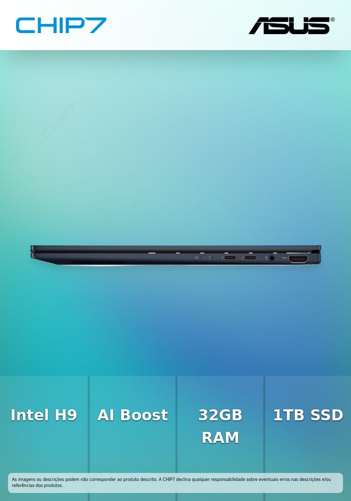 Portátil ASUS Zenbook - Intel Core Ultra 9 285H / 32GB LPDDR5X / 1TB SSD / 14