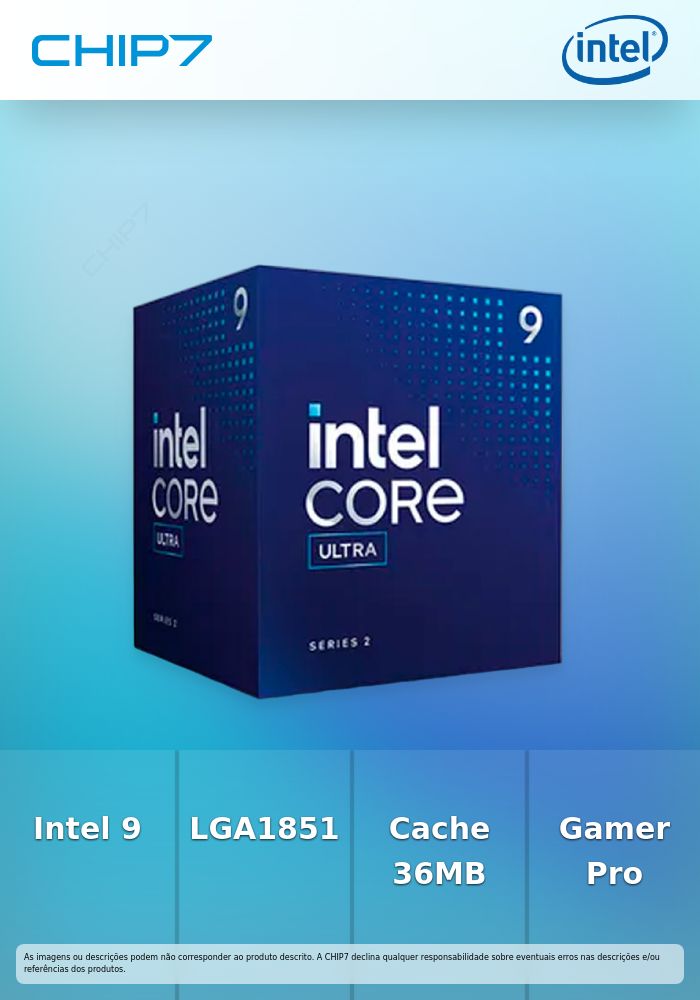 INTEL Core Ultra 9 285 2.5GHZ LGA1851 36M Cache Box CPU | CHIP7