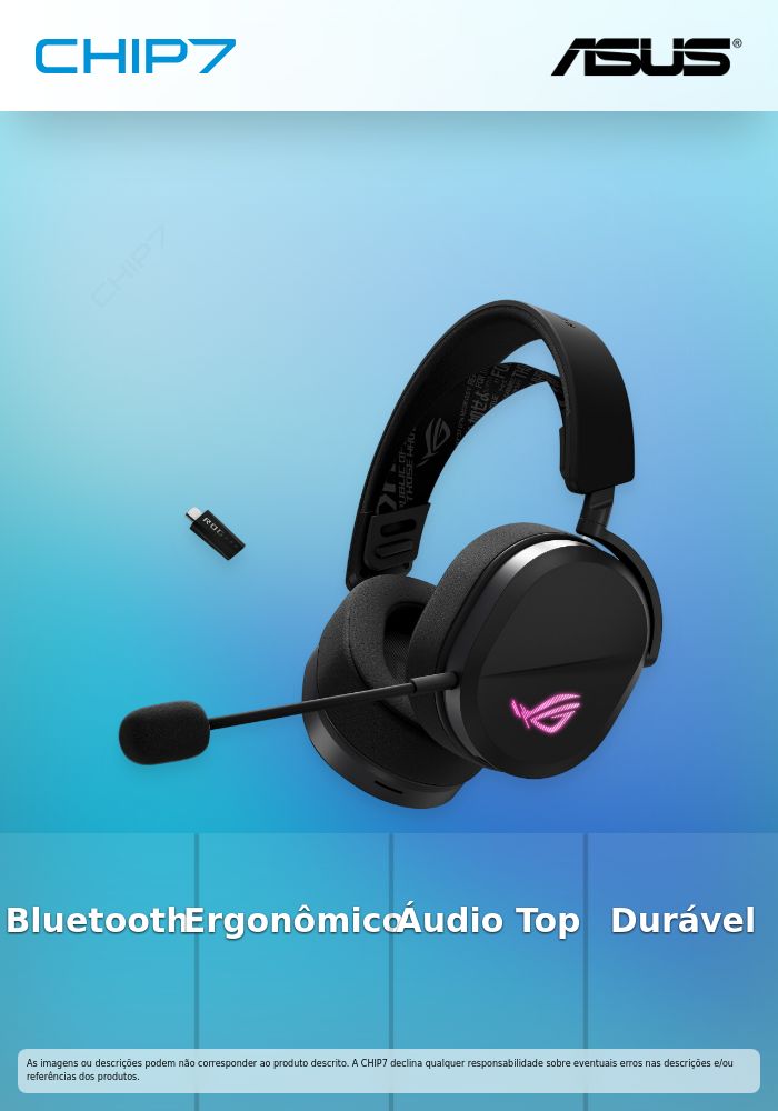 ASUS ROG Pelta - Auscultadores - tamanho completo - Bluetooth / frequência de rádio 2,4 GHz - sem fios - preto