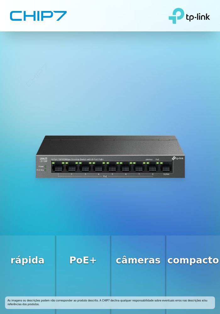 9-Port 10/100Mbps Desktop Switch with 8-Port PoE+