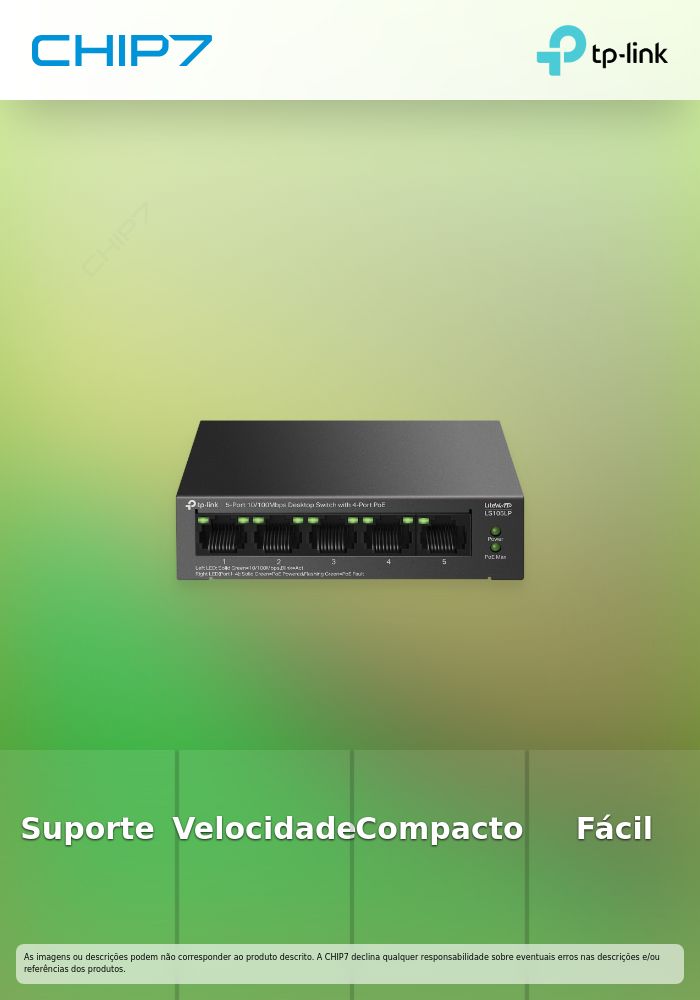 5-Port 10/100Mbps Desktop Switch with 4-Port PoE