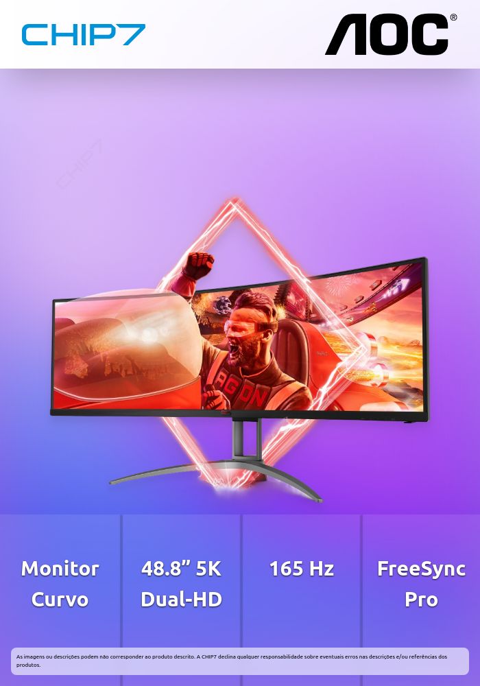 Monitor Curvo AOC AGON AG493UCX2 VA 48.8