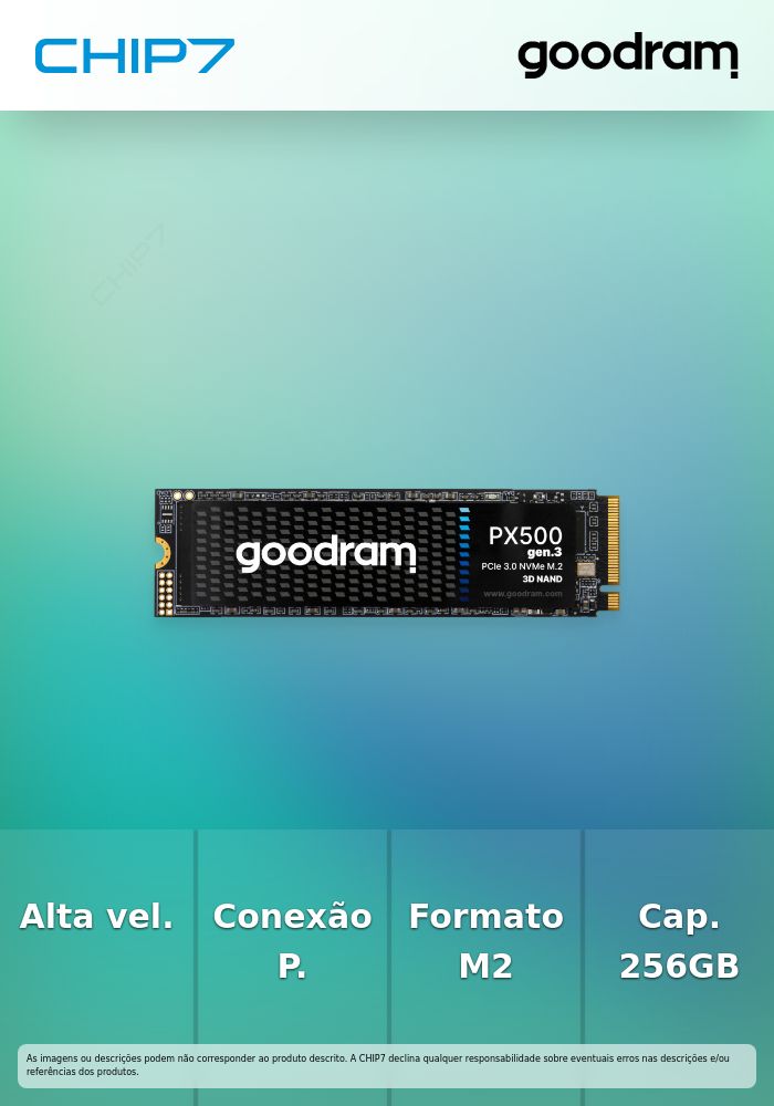 SSD GOODRAM PX500 256GB PCIe 3x4 M.2 2280 RETAIL