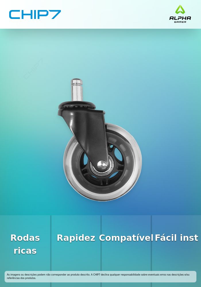Alpha Gamer Rollerblade Wheel Kit - Anti Risco