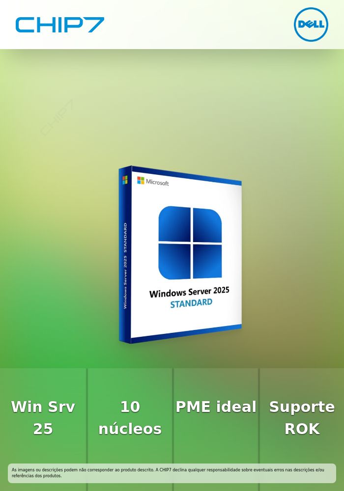 Microsoft Windows Server 2025 Essentials - Licença - 10 núcleos - ROK