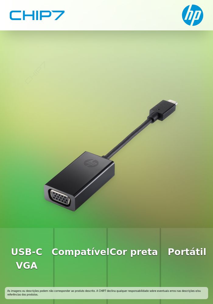 HP External video adapter USB-C D-Sub black