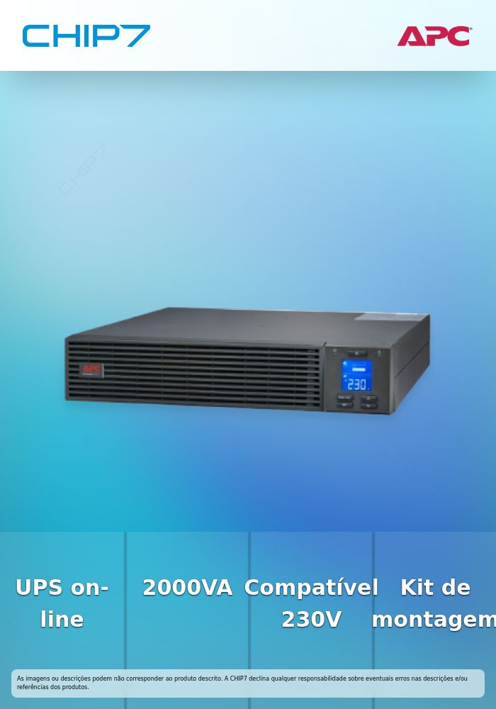 APC Easy UPS On-Line SRV RM 2000VA 1800W 230V with Rail Kit