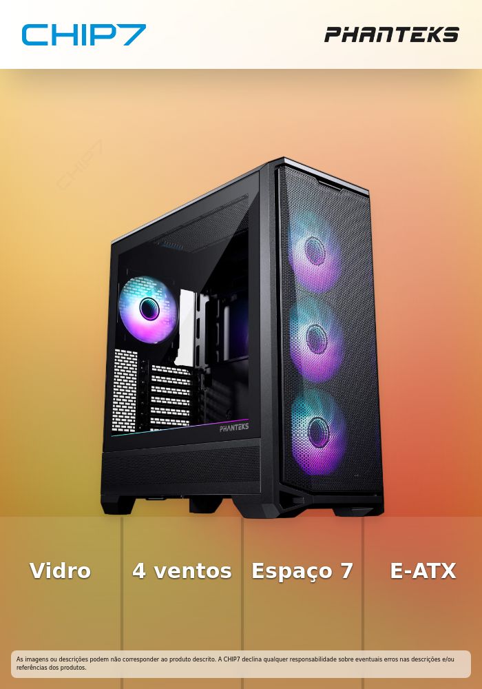 Caixa ATX Phanteks Eclipse G400A Vidro Temperado DRGB Preto Satin
