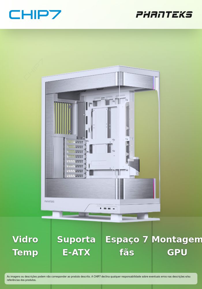 Caixa ATX Phanteks Evolv Series X2 Vidro Temperado DRGB Branco
