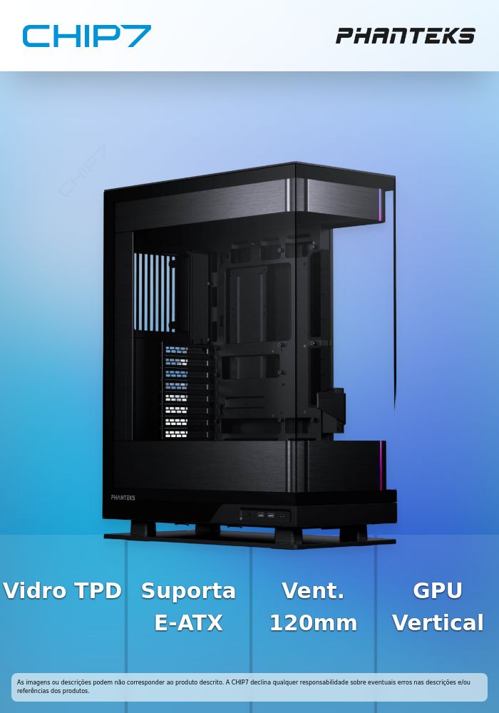 Caixa ATX Phanteks Evolv Series X2 Vidro Temperado DRGB Preto