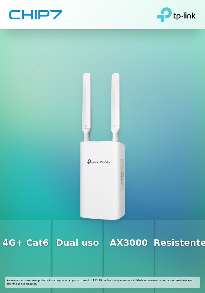 Omada 4G+Cat6 AX3000 Outdoor/Indoor Gateway