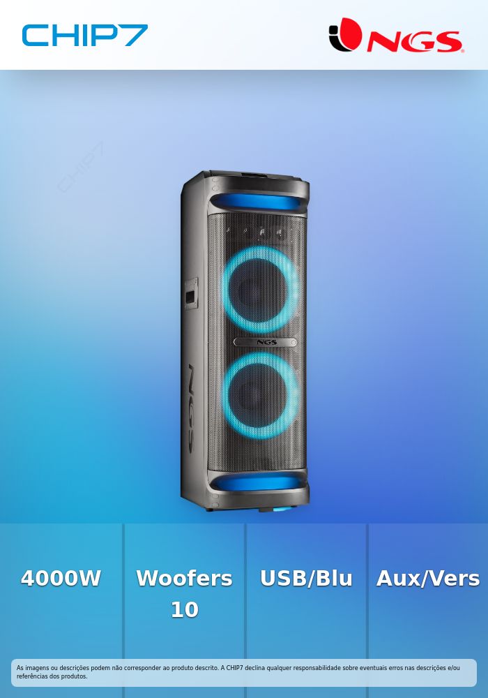 Coluna 4000W Double 10