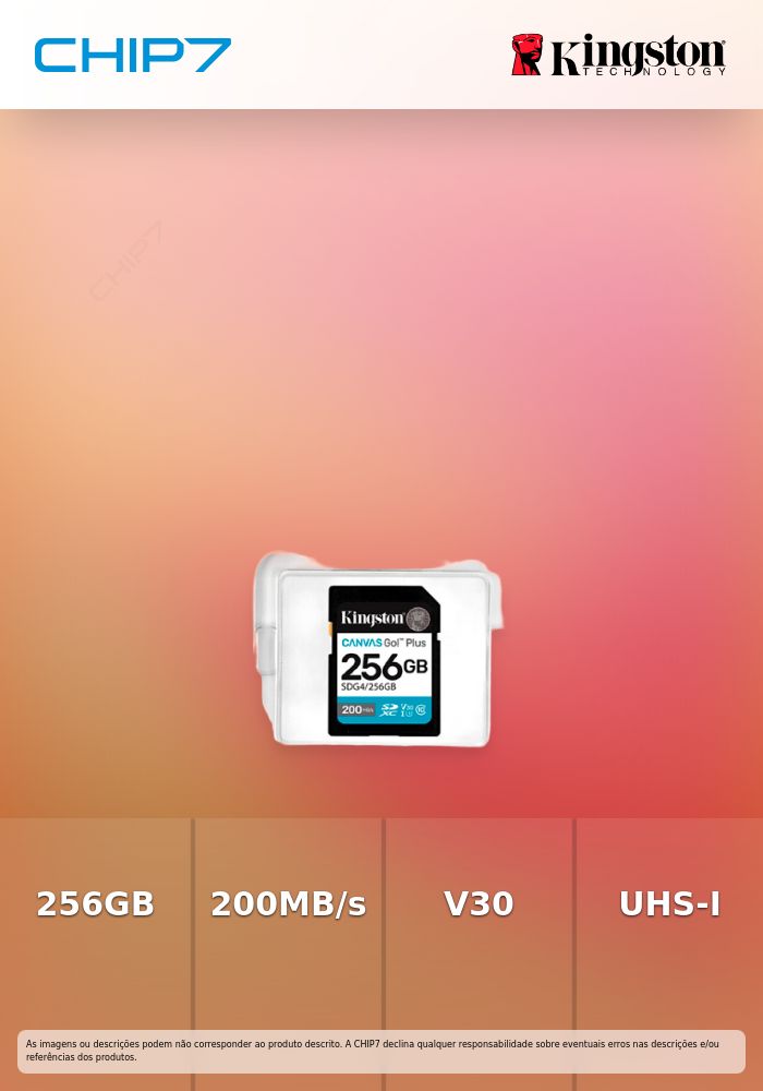 256GB SDXC Canvas Go Plus Gen4 200MB/s C10 UHS-I U3 V30