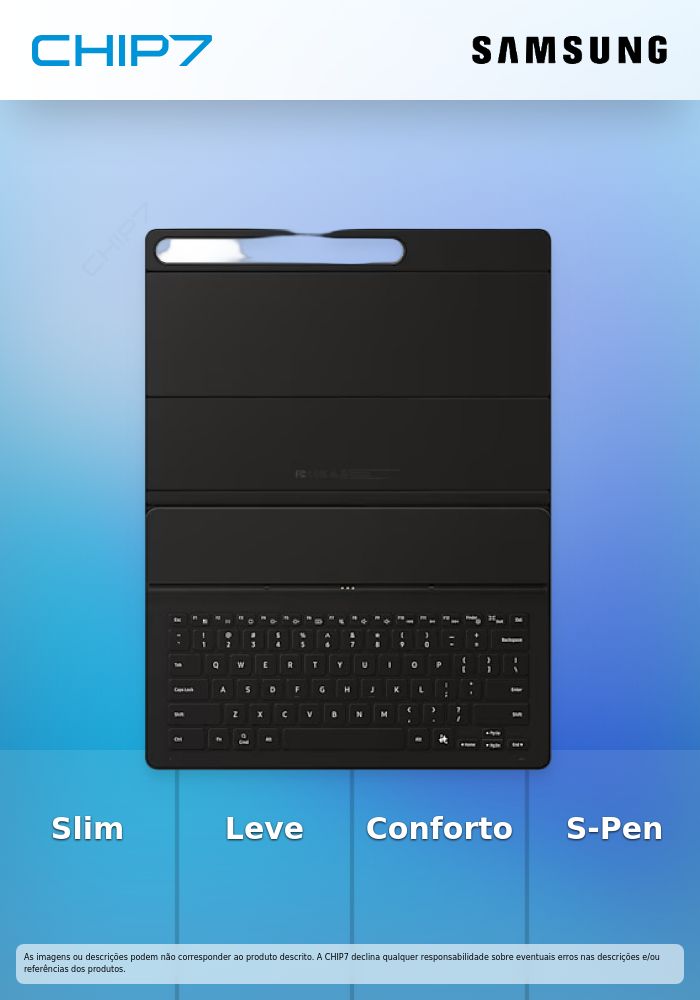 Capa Teclado Slim Samsung Tab S10 FE+