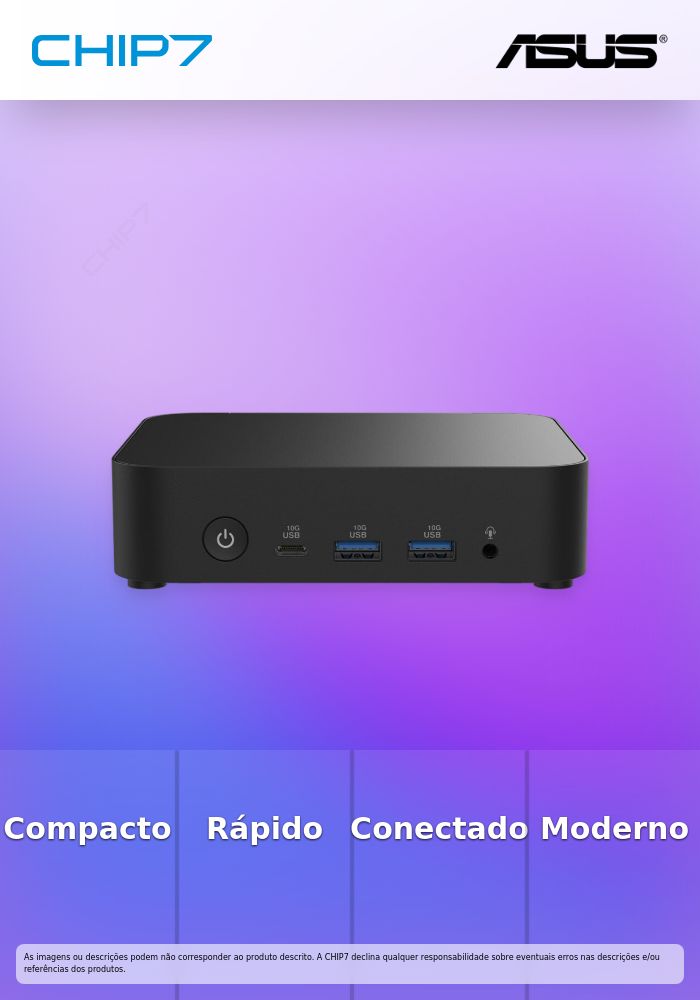 Asus NUC 14 Essential Slim Kit RNUC14MNK35 - N355, SODIMM DDR5-4800,  IEEE 802.11ax (Wi-Fi 6E), Gigabit Ethernet, 2.5 Gigabit Ethernet, Bluetooth 5.3 - preto