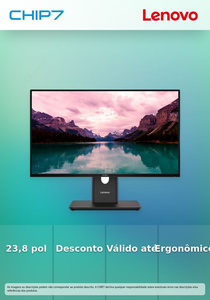 ThinkVision T24-40 23.8 inch Monitor > Quanto mais comprar maior é o desconto ! - válido p/ unidades faturadas até 30 Junho ou indicação da marca
