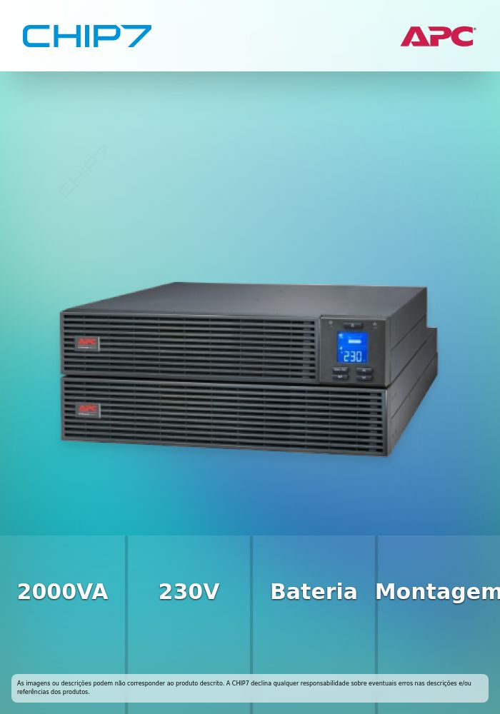 APC Easy UPS On-Line SRV 2000VA RM 230V with Extended Runtime Battery Pack Rail Kit