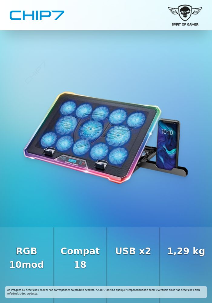 SPIRIT OF GAMER AIRBLADE 1300 RGB UP TO 18