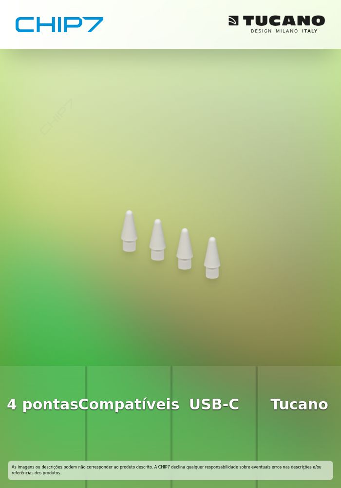 Tucano - Pencil tips for Apple Pencil (4x)