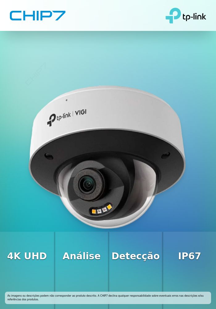 TP-LINK CAM VIGI 8MP FULL-COLOR DOME NETWORK