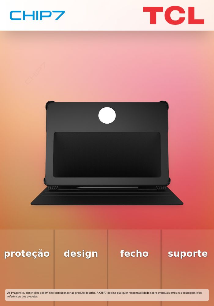Capa Flip Case para TAB TCL NXTPAPER 14 Black