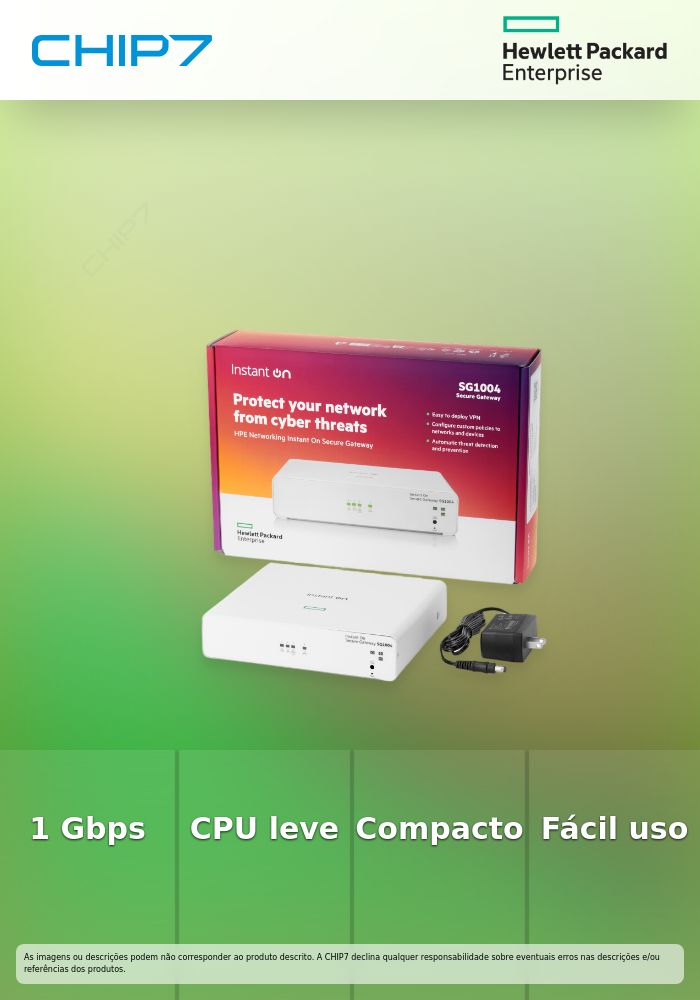 ARUBA INSTANT ON GATEWAY 4P GIGABIT SG1004 #PROMO ATÉ 07-08