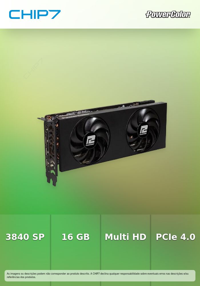 PLACA GRAFICA POWERCOLOR RX 7800 XT 16GB GDDR6