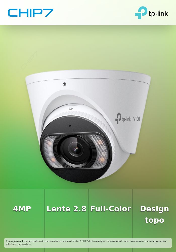 InSight S445(2.8mm), VIGI 4MP Full-Color Turret Network Camera