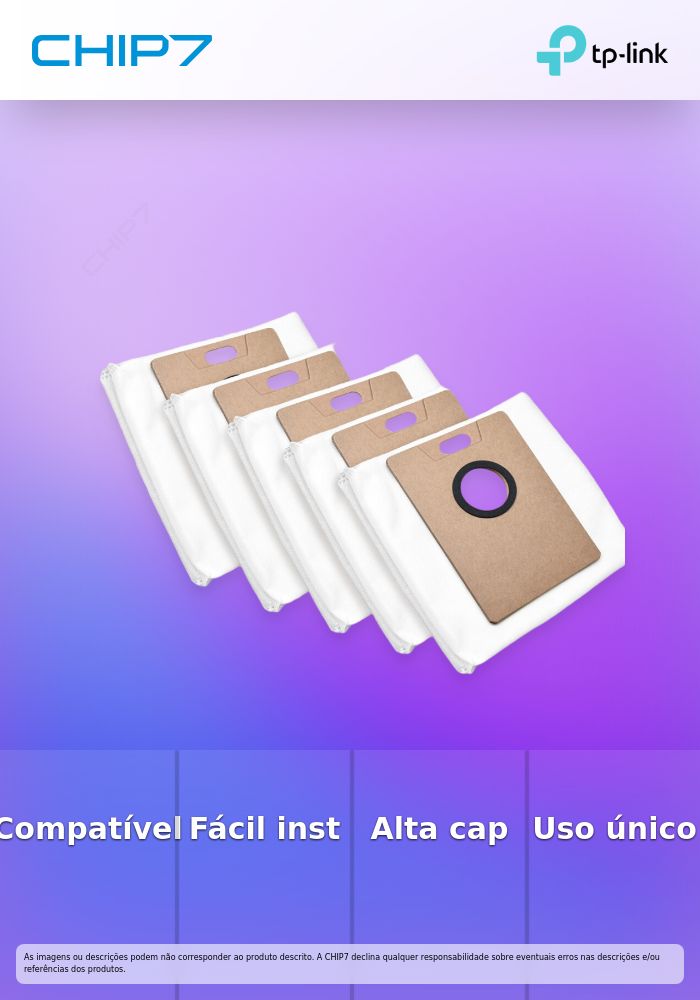 Tapo Robot Vacuum Disposable Dust Bag  » válido p/ unid. faturadas até 4 de Junho ou fim de stock