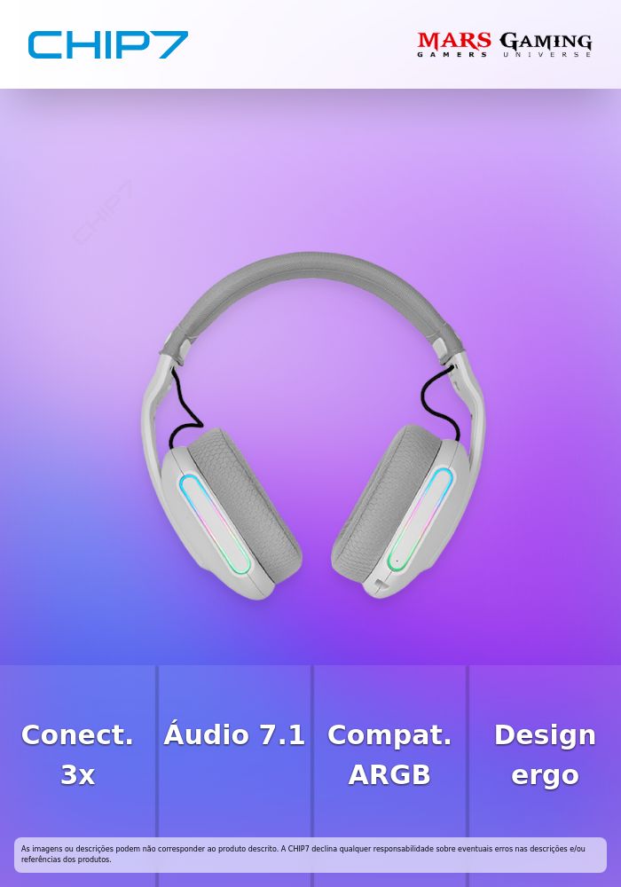 MARS GAMING MHW-PRO ARGB WIRELESS GAMING HEADSET TRIPLE-CONNECTIVITY BLUETOOTH 5.3 DUAL USB-C/USB-A 2.4GPRO & 3.5MM JACK 7.1 SURROUN