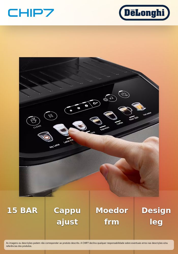 Máquina de Café De´Longhi Magnifica Evo 15 BAR- ECAM290.81.TB