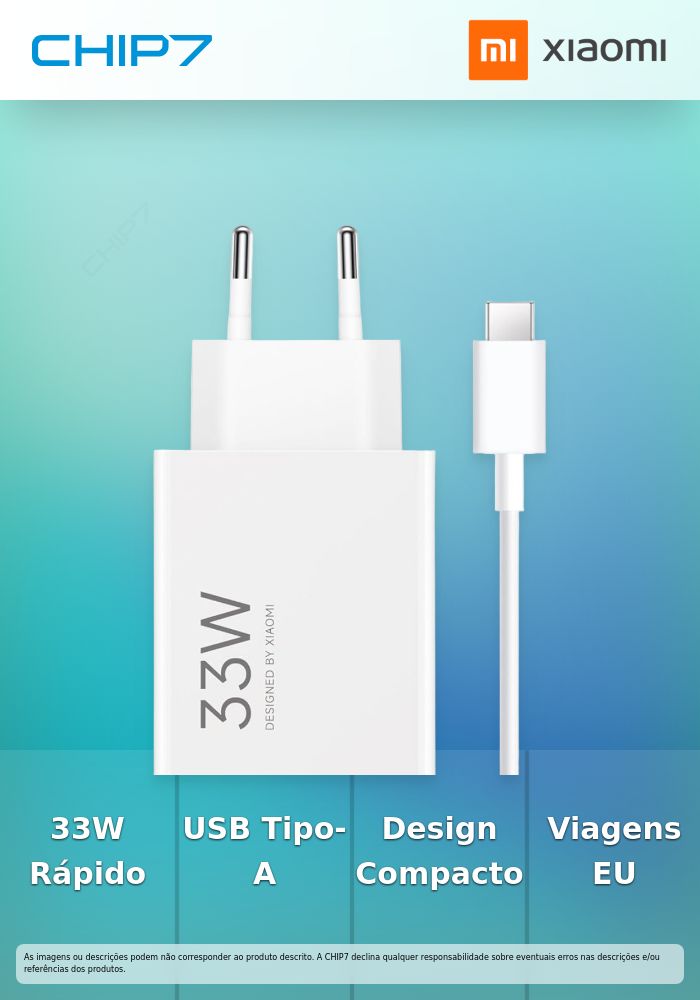Carregador 33W Hypercharge Combo (Type-A) Eu