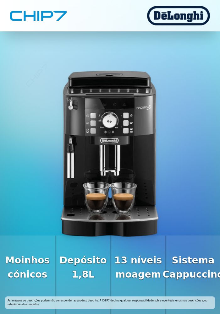 Máquina de Café De´Longhi Magnifica S 15 Bar - ECAM21.117.B