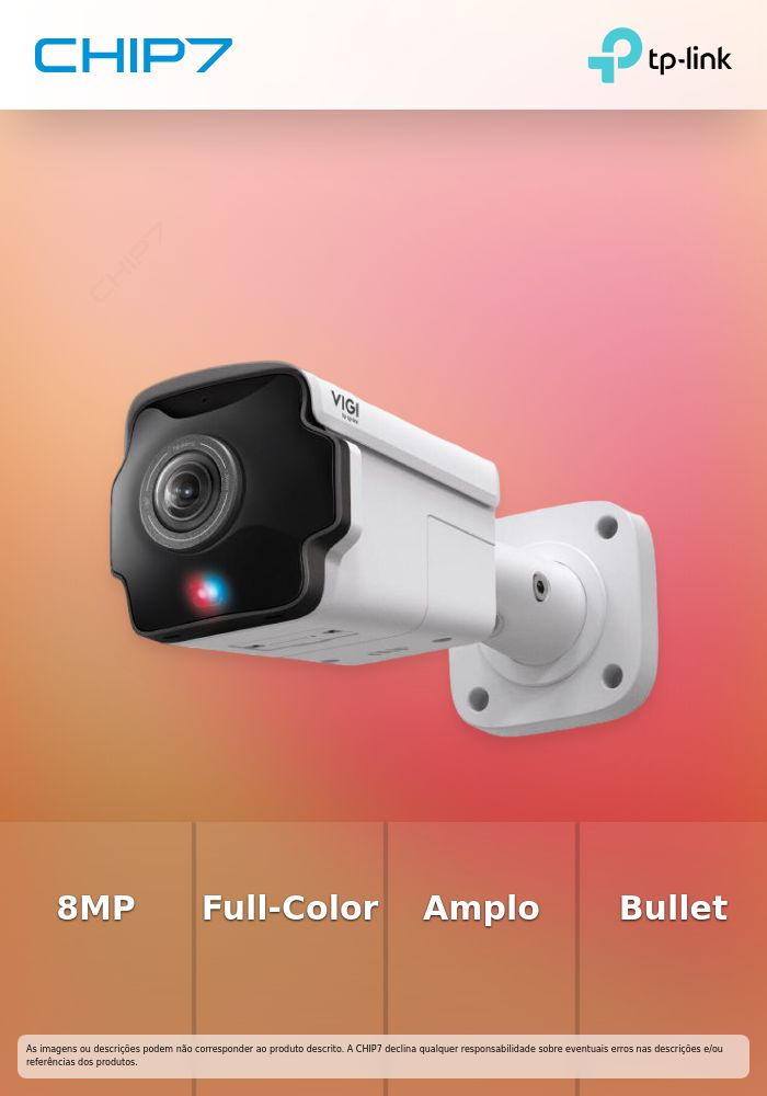 InSight S385PI, VIGI 8MP Full-Color Bullet Ultra Wide Angle Network Camera