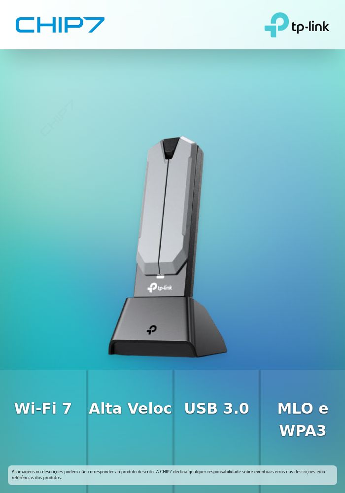 TP-LINK ADAPTADOR WI-FI 7 HIGH GAIN WIRELESS USB