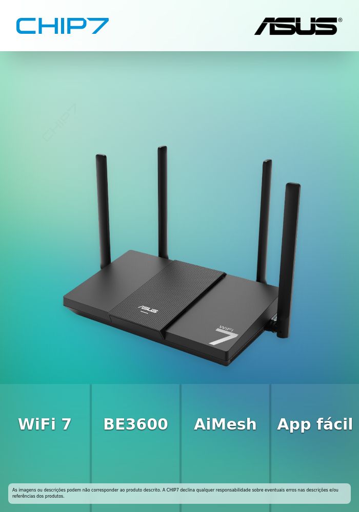 ASUS RT-BE50 WiFi 7 BE3600 2.4Ghz/5Ghz AiMesh Router