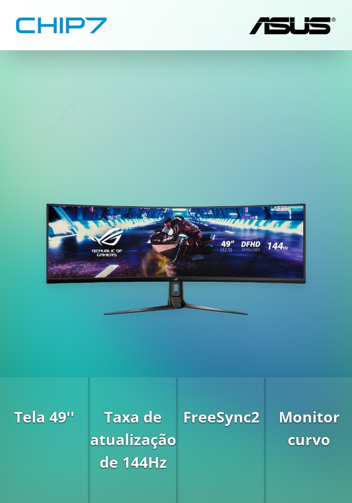 Monitor Curvo Asus ROG Strix XG49VQ VA 49