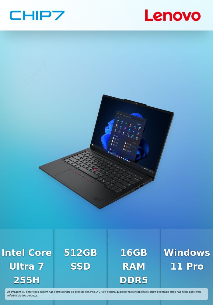 Portátil Profissional Lenovo ThinkPad E14 Gen 7 – Intel Core Ultra