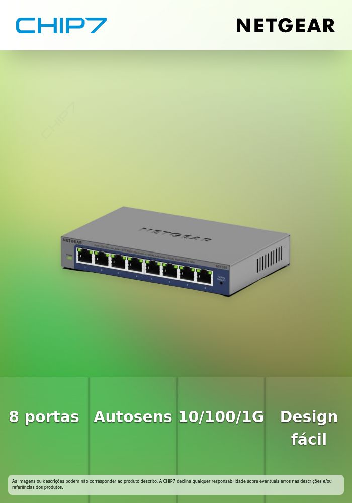 PROSAFE SWITCH 8 PUERTOS AUTOSENSIN
