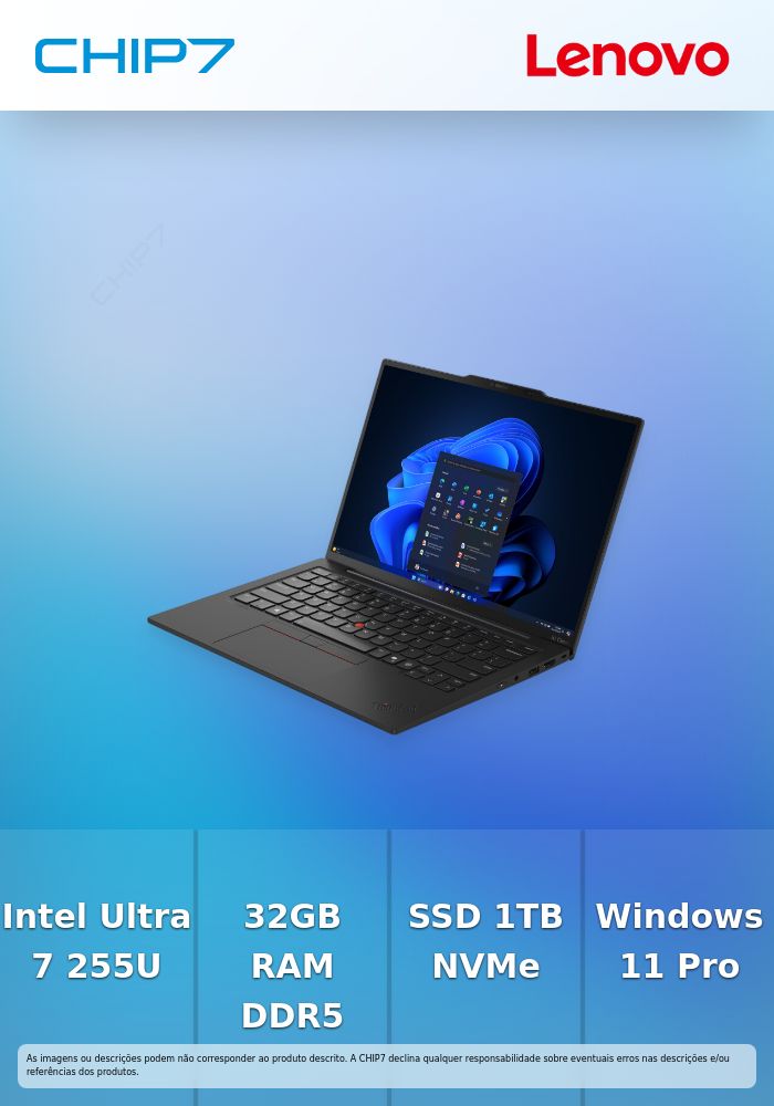 Portátil Lenovo ThinkPad X1 Carbon G13 - Intel Ultra 7 255U / 32GB