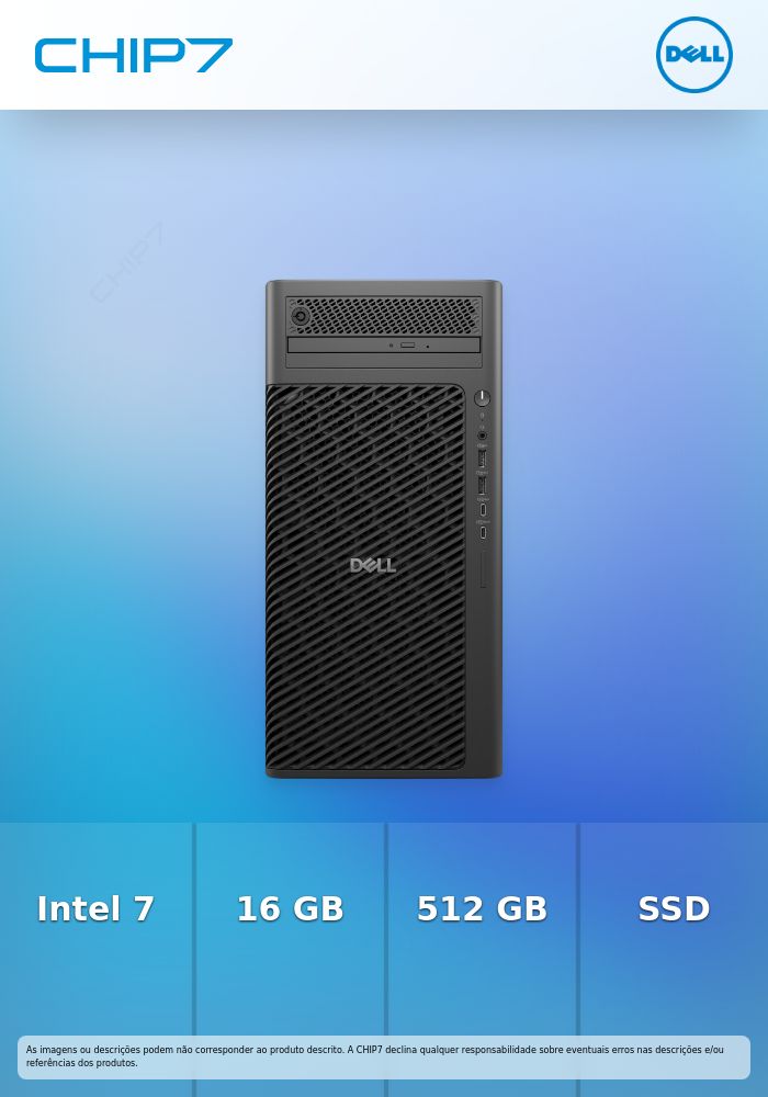 DELL PRO MAX TOWER T2 FCT2250 U7-265 16GB 512GB SSD W11 PRO 3Y