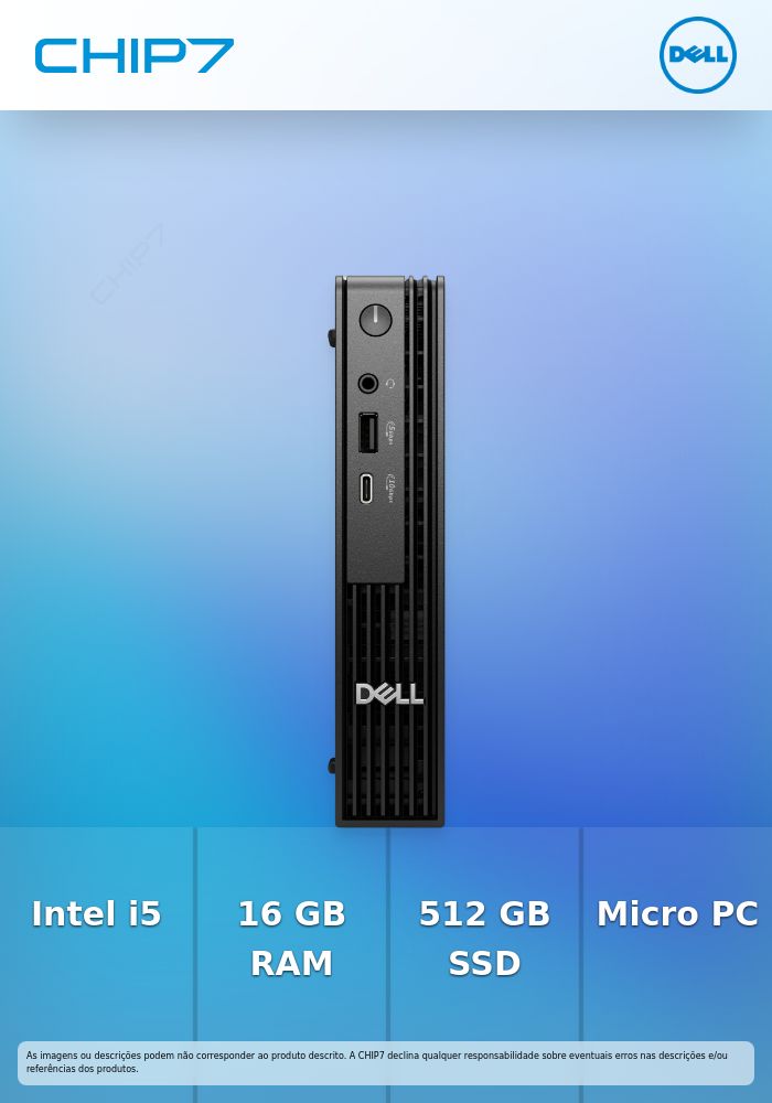 DELL PRO MICRO QCM1250 i5-14500t 16GB 512GB SSD W11PRO 1Y
