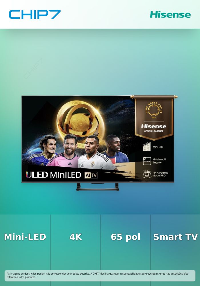 HISENSE Smart TV 65INCH Mini-LED 4K 65U7Q