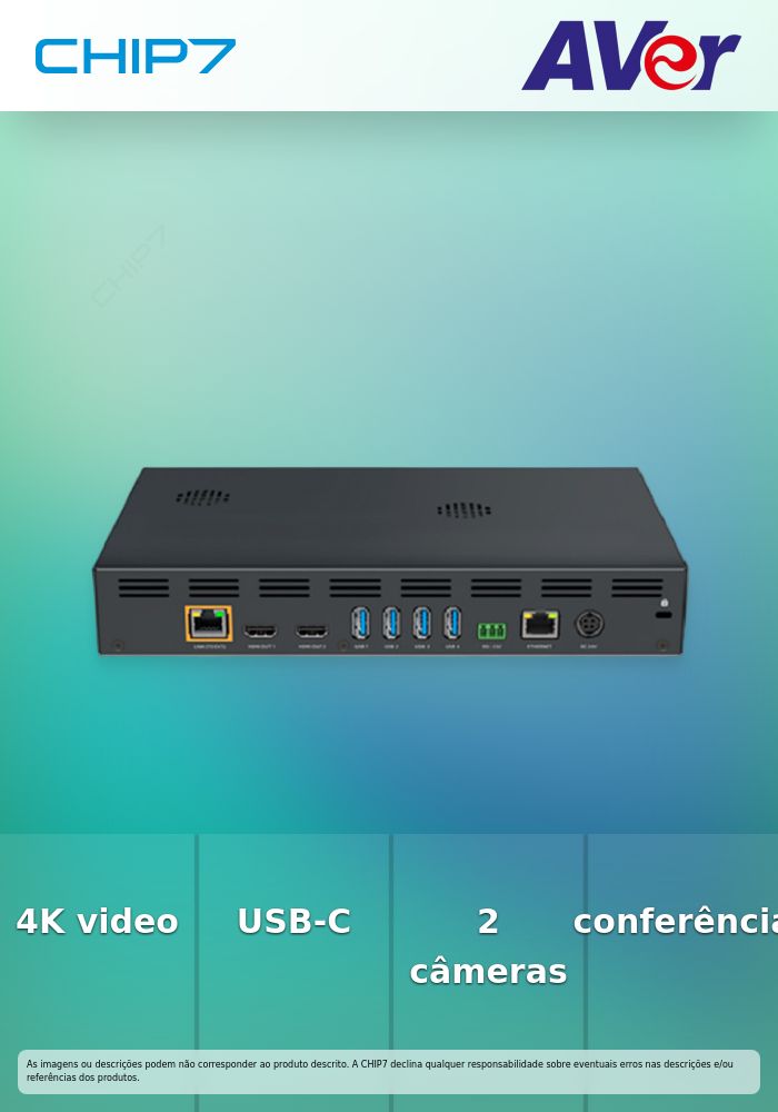 AVER SWITCH 4K BYOM 4X2 USB AND HDMI WITH IA FUNCTIONS AND USB-C POWER DELIVER F