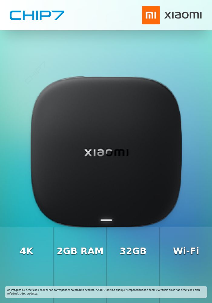 MiniPC TV Box S 3ª Geração Android 4K 2GB/32GB Wi-Fi