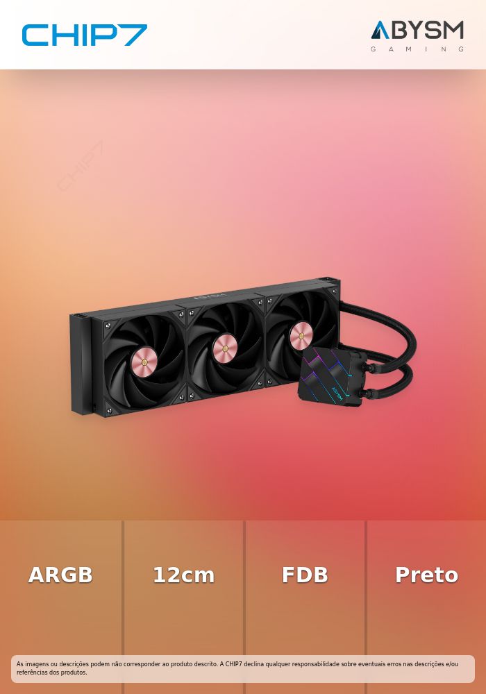 ABYSM GAMING COOLER LIQUID OCEANIC TIDE 360 BLACK